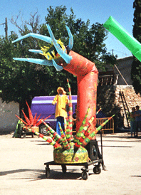 AUFBLASBARER SEEIGEL MIT HYDRASCHLÄUCHEN 